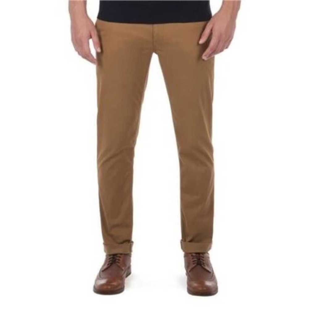 $125 Ben Sherman Stretch EC1 Chinos in burnt gold 30x34